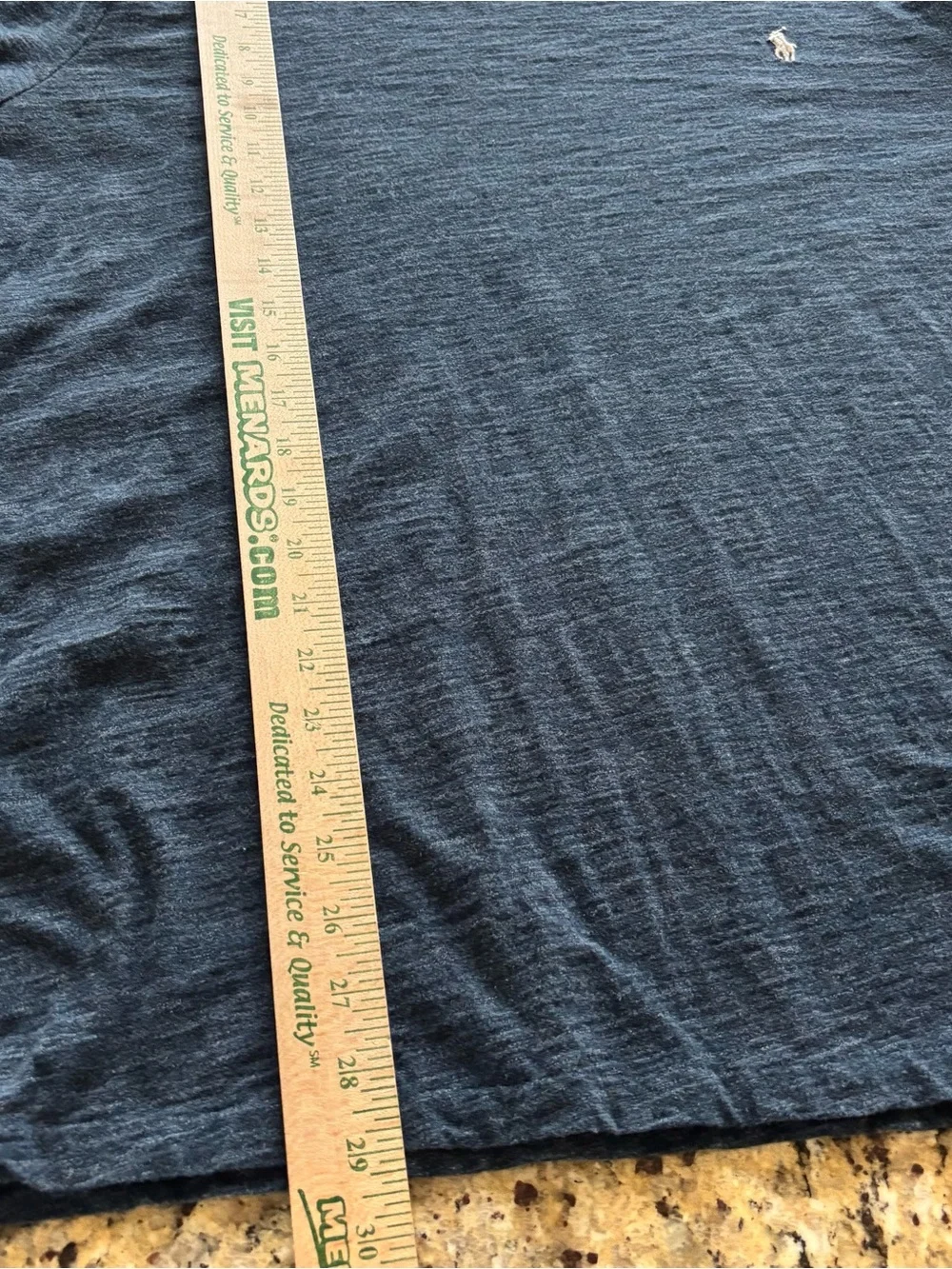 Polo Ralph Lauren V-Neck Navy Long Sleeve Tee Mens xl
